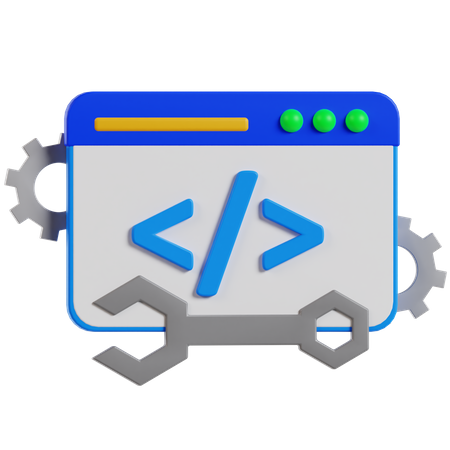 Code  3D Icon