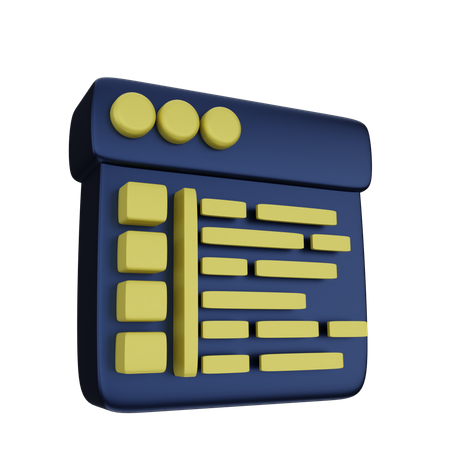 Code  3D Icon