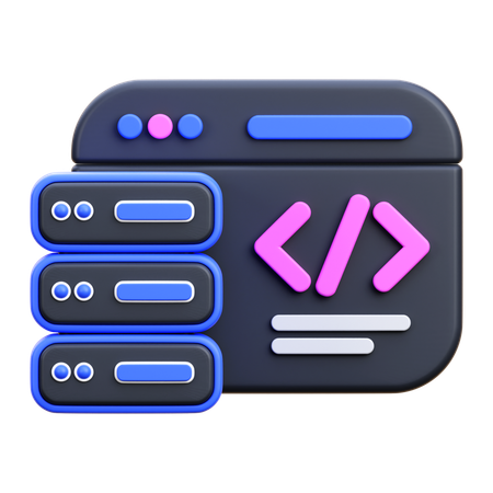 Code  3D Icon