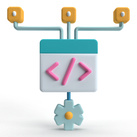 Code Algorithm  3D Icon