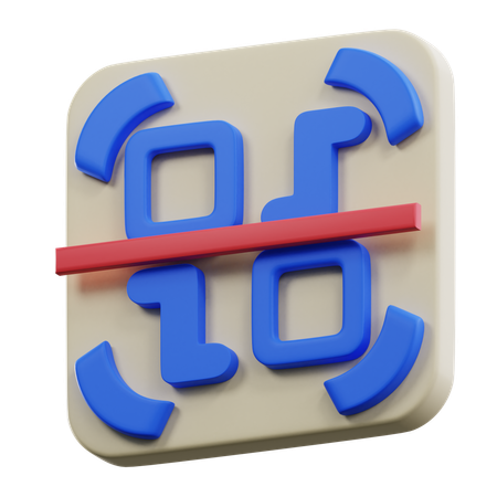 Code à barre  3D Icon