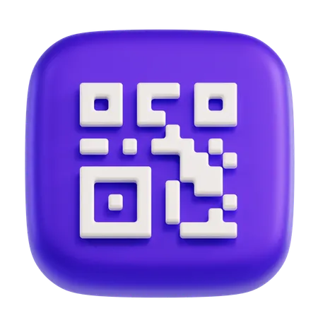 Code à barre  3D Icon