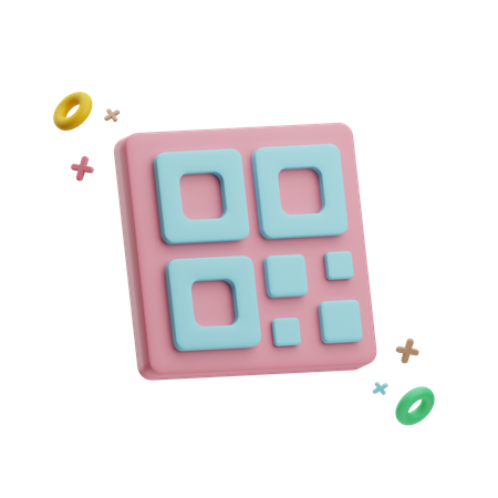 Code à barre  3D Icon