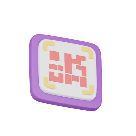 Code à barre  3D Icon