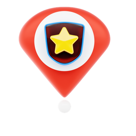 Épingle de police  3D Icon
