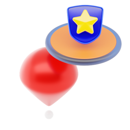 Épingle de police  3D Icon