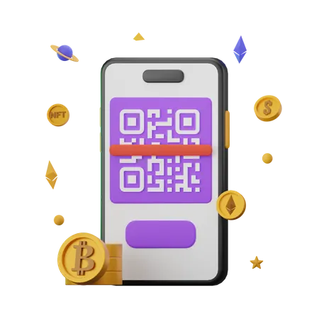 Paiement par code-barres  3D Icon