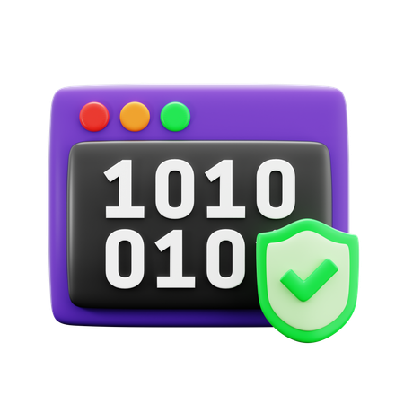 Code binaire  3D Icon
