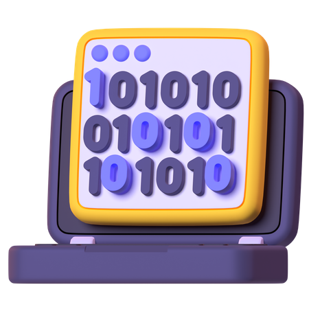Code binaire  3D Icon