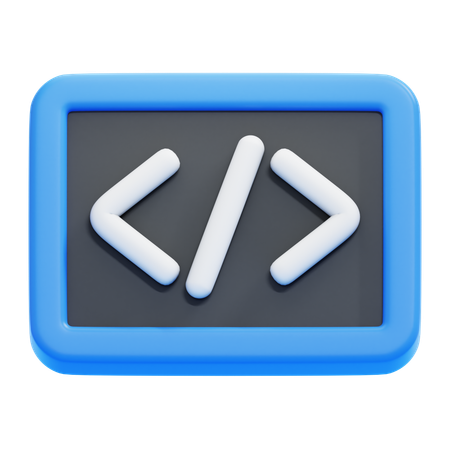 コードブラケット  3D Icon