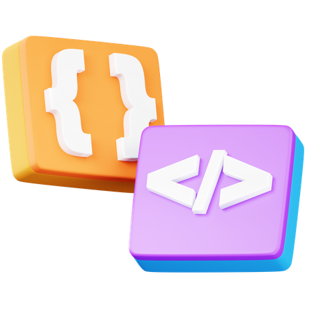 Code Brackets  3D Icon