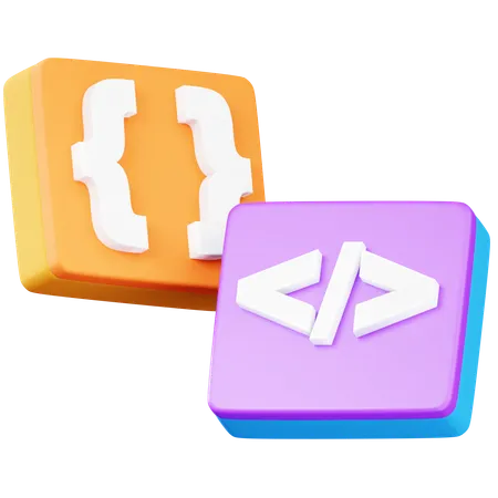 Code Brackets  3D Icon