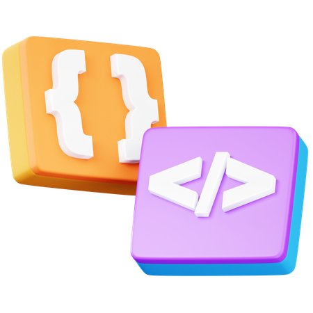 Code Brackets  3D Icon