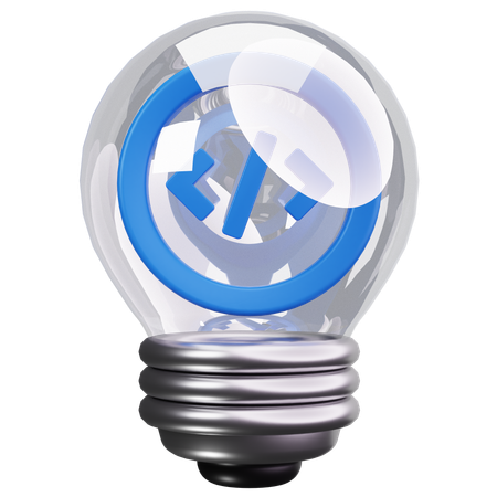 Code Bulb  3D Icon