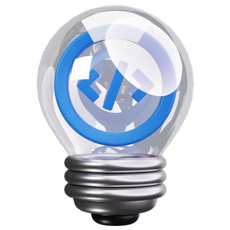 Code Bulb  3D Icon