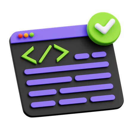 Code Check  3D Icon