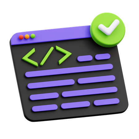Code Check  3D Icon
