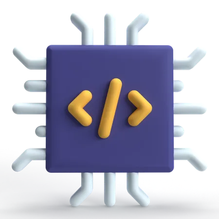 Code Chip  3D Icon