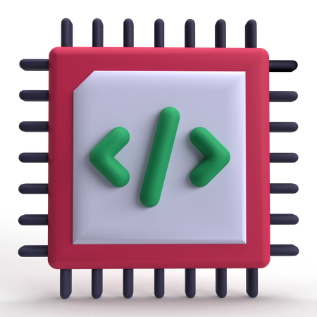コードチップ  3D Icon
