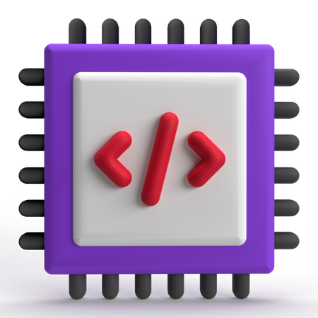 コードチップ  3D Icon