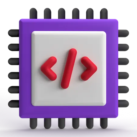 コードチップ  3D Icon