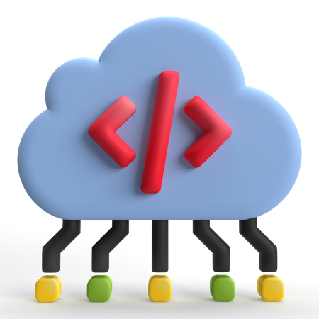 Code cloud  3D Icon