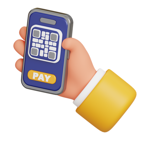 Main tenant le code de paiement  3D Icon