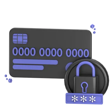 Code de sécurité de la carte de crédit  3D Icon