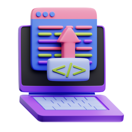 Code Deployment  3D Icon