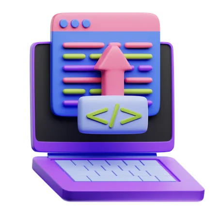 Code Deployment  3D Icon