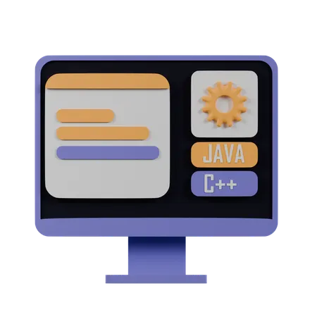 Code Development  3D Icon