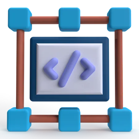코드 편집기  3D Icon