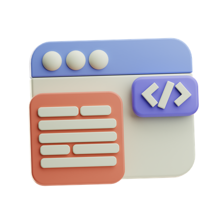 Code Editor  3D Icon