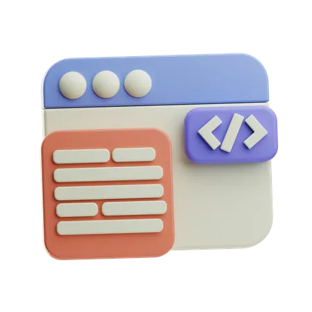 Code Editor  3D Icon