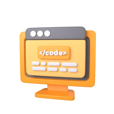Code Editor  3D Icon