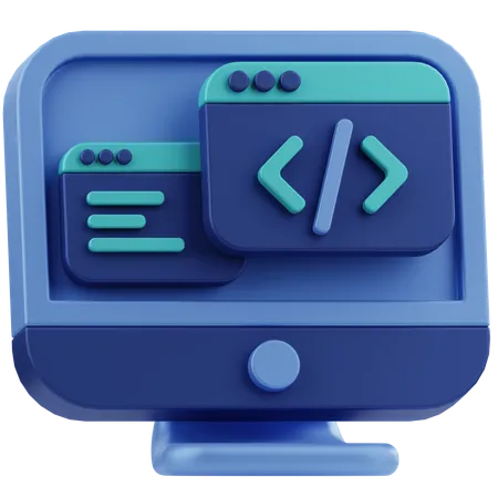 Code Editor  3D Icon