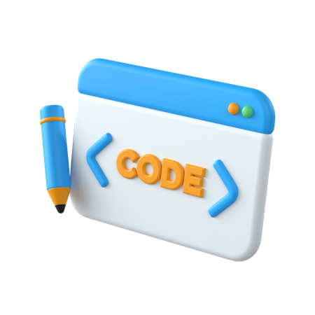 Code Editor  3D Icon