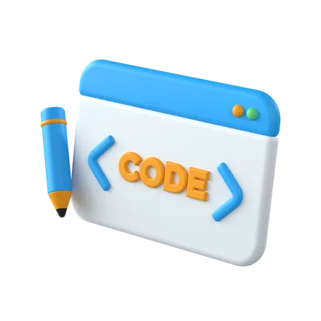 Code Editor  3D Icon