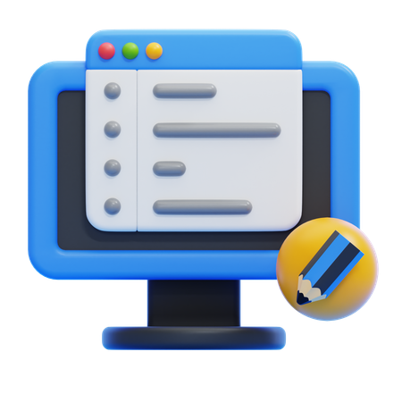 Code Editor  3D Icon