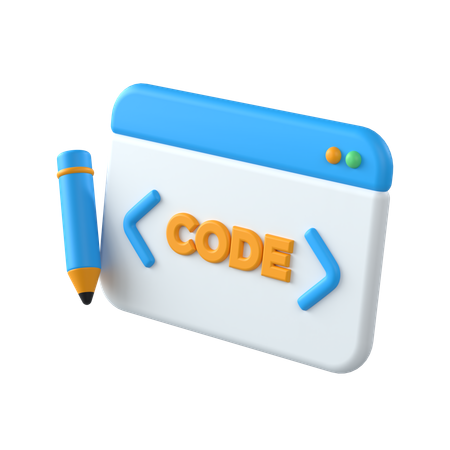 Code Editor  3D Icon