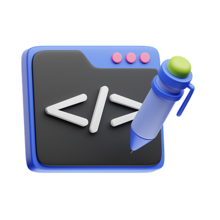 Code Editor  3D Icon