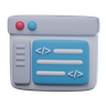 code editor 3d logos