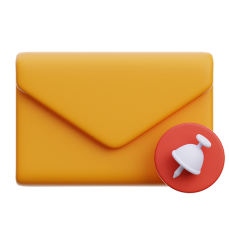 Épingler un e-mail  3D Icon