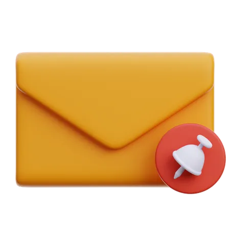 Épingler un e-mail  3D Icon