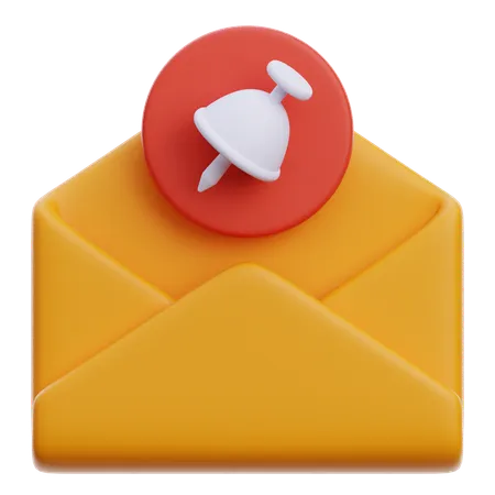 Épingler un e-mail  3D Icon