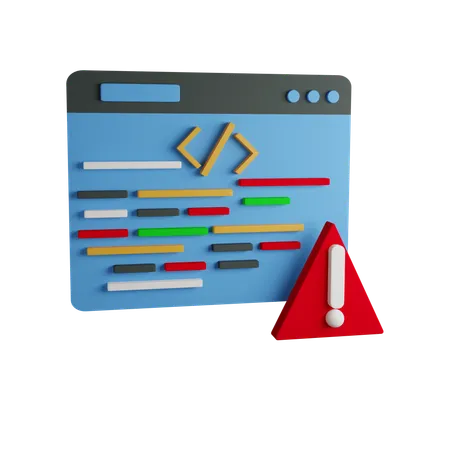 Code error  3D Icon