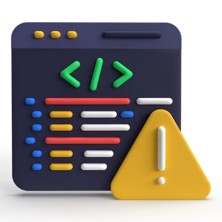 Code Error  3D Icon