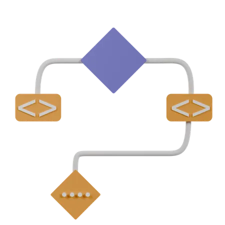 コードフロー  3D Icon