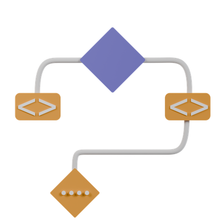 Code Flow  3D Icon