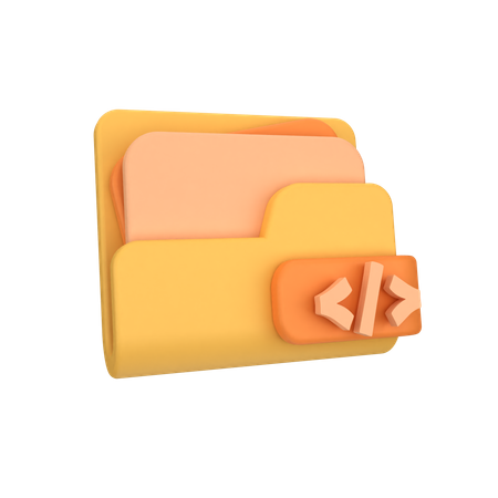 Code Folder  3D Icon